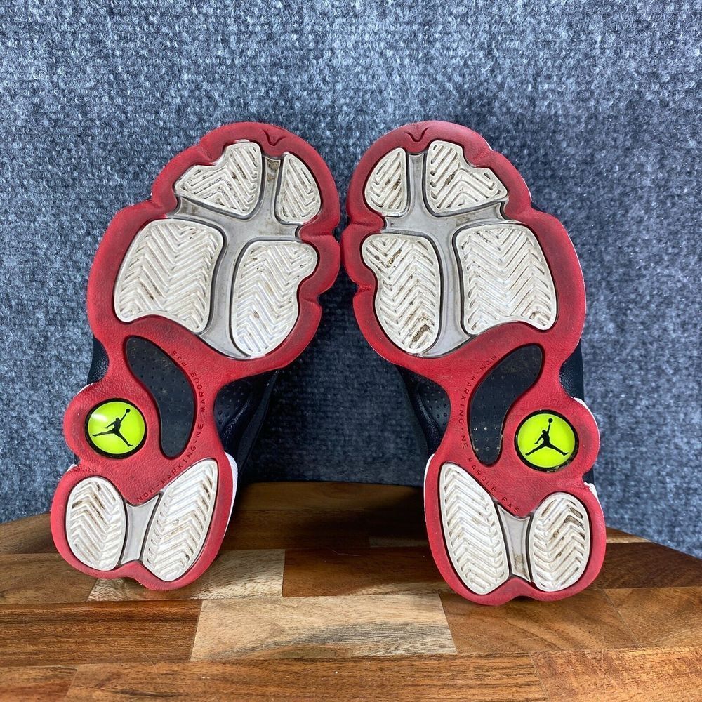 Jordan 13 Retro Playoffs Youth 10.5C Shoes Black Red Athletic Sneakers - Picture 8 of 10